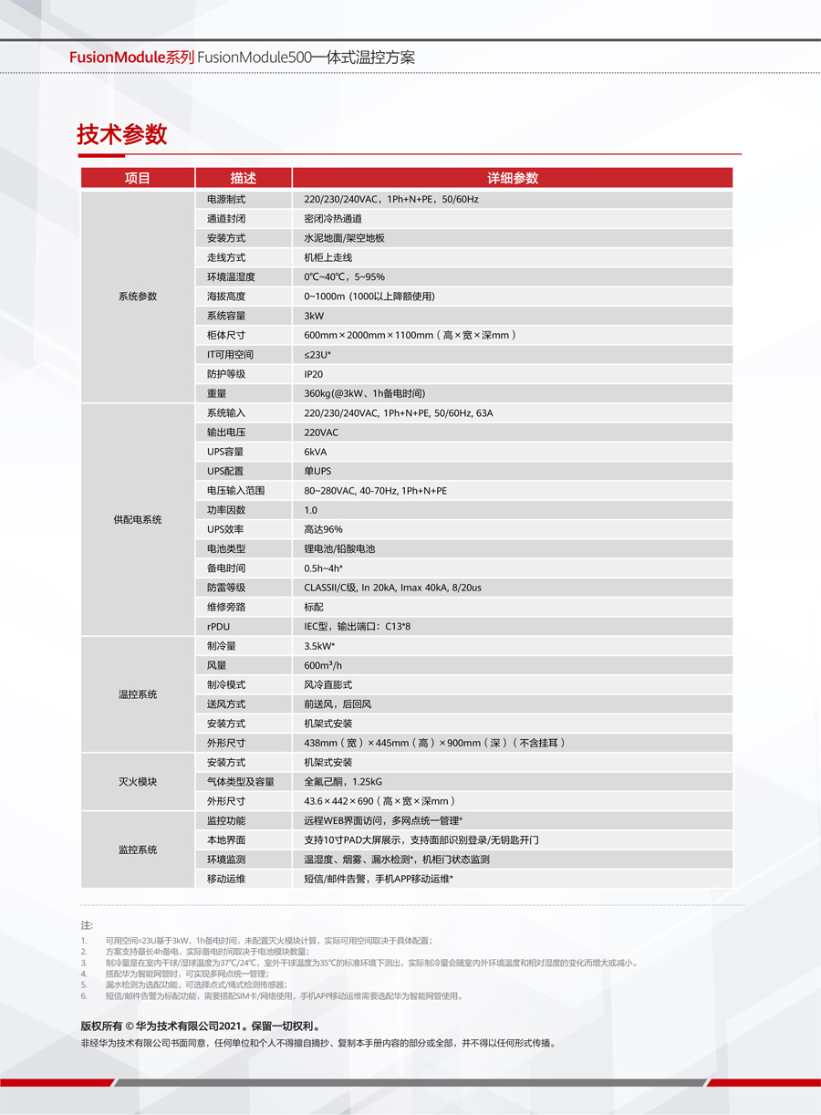 華為FusionModule500微型智能微模塊